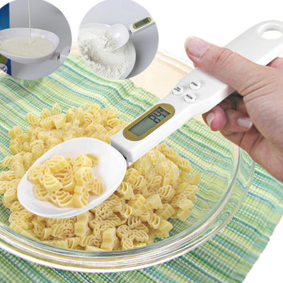 LCD Digital Kitchen Scale – Cooking, Coffee & Sugar Measuring Spoon