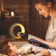 Homzlife Creative Q Sunrise Alarm Clock – Bluetooth Speaker, Digital Display & Colorful Wake-Up Light