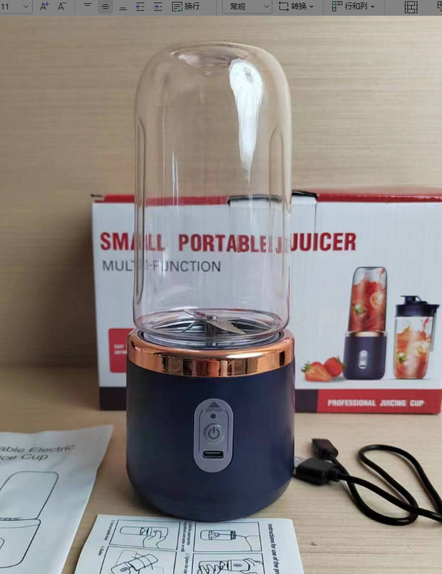 Homzlife 6-Blade Portable USB Blender – Mini Juicer Cup & Smoothie Maker