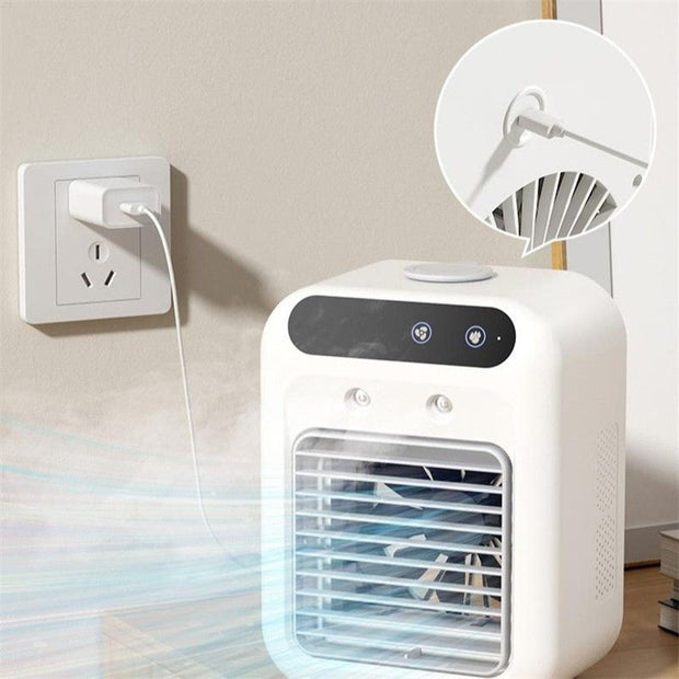Homzlife Portable Air Conditioner & Water Cooling Fan – Room, Office & Car Use