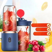 Homzlife 6-Blade Portable USB Blender – Mini Juicer Cup & Smoothie Maker
