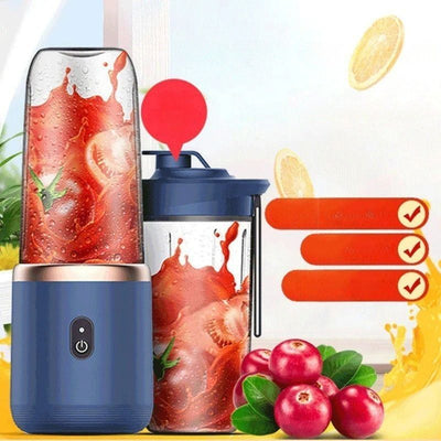 Homzlife 6-Blade Portable USB Blender – Mini Juicer Cup & Smoothie Maker